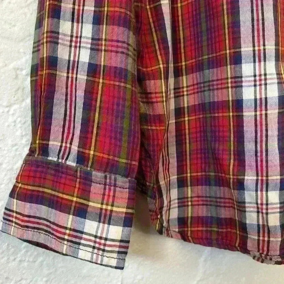 Denim & Supply Ralph Lauren plaid button front shirt with pockets - Picture 5 of 7